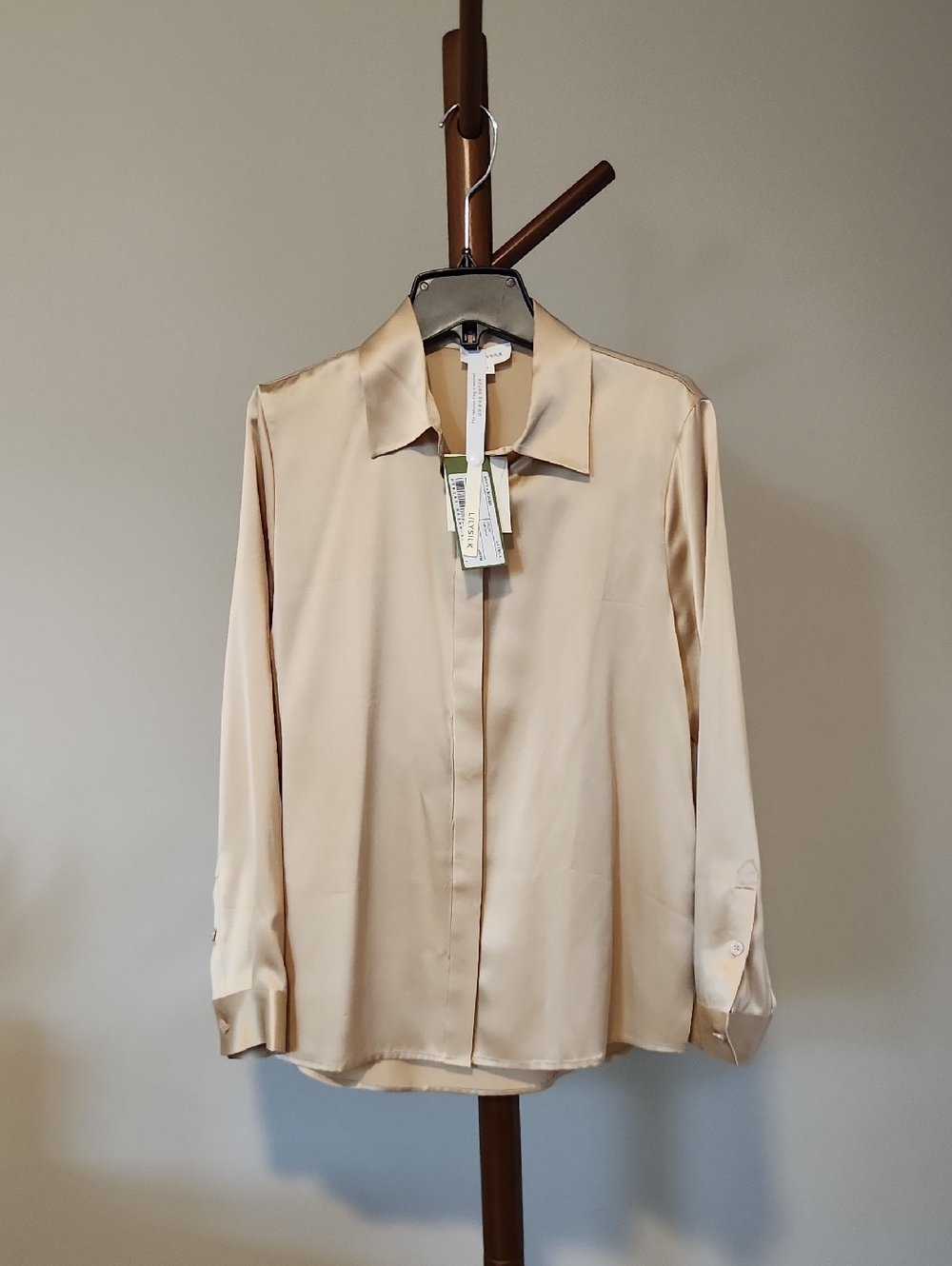 LILYSILK Petite Silk Button Down Shirt